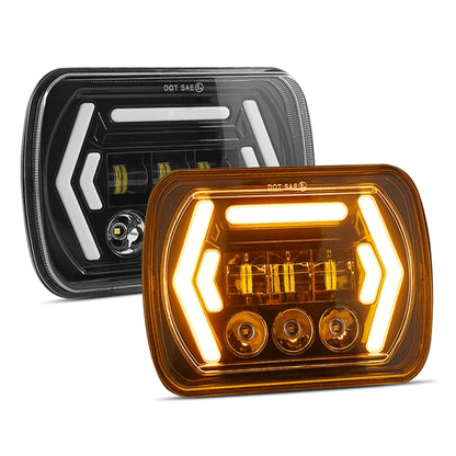 Car 7 inch Square DC9-30V  LED Headlight Modification Accessories for Jeep Wrangler - Work Lights by PMC Jewellery | Online Shopping South Africa | PMC Jewellery | Buy Now Pay Later Mobicred