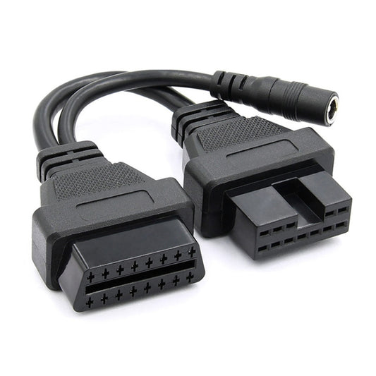 12Pin to 16Pin Car OBD2 Conversion Cable OBDII Diagnostic Adapter Cable for Mitsubishi - Cables & Connectors by PMC Jewellery | Online Shopping South Africa | PMC Jewellery | Buy Now Pay Later Mobicred