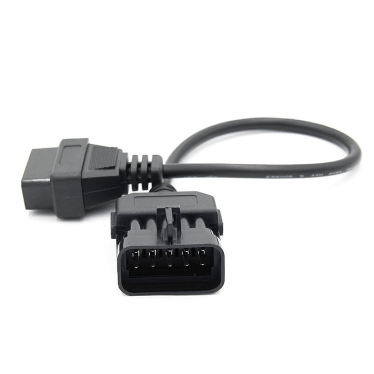 10Pin to 16Pin Car OBD2 Conversion Cable OBDII Diagnostic Adapter Cable for Opel - Cables & Connectors by PMC Jewellery | Online Shopping South Africa | PMC Jewellery | Buy Now Pay Later Mobicred