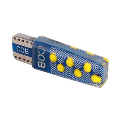 10 PCS T10 DC12V / 1.2W Car Clearance Light 12LEDs COB Lamp Beads (Yellow Light) - Clearance Lights by PMC Jewellery | Online Shopping South Africa | PMC Jewellery | Buy Now Pay Later Mobicred