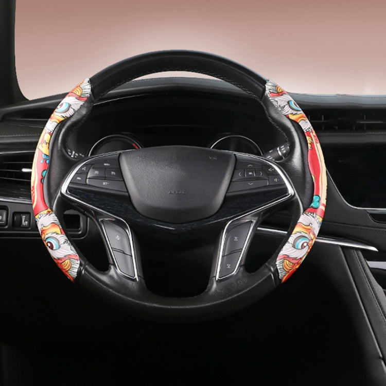 Car Universal China-Chic Relief Steering Wheel Cover (Lucky Strike) - Steering Wheel Accessories by PMC Jewellery | Online Shopping South Africa | PMC Jewellery | Buy Now Pay Later Mobicred