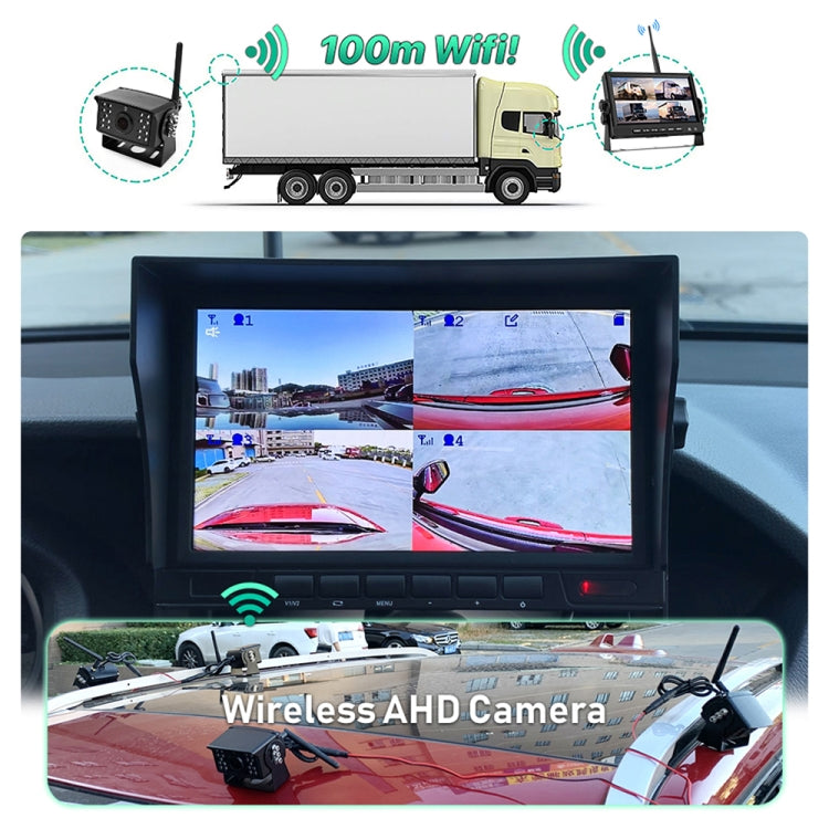 PZ710-W 7 inch Car Digital Wireless Rear-view Split-screen Monitor Dual Record - Rearview Monitors by PMC Jewellery | Online Shopping South Africa | PMC Jewellery | Buy Now Pay Later Mobicred