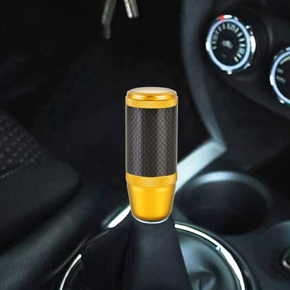 Universal Car Carbon Fiber Metal Gear Shift Knob (Gold) - Shift Knob by PMC Jewellery | Online Shopping South Africa | PMC Jewellery | Buy Now Pay Later Mobicred