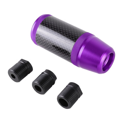 Universal Car Carbon Fiber Metal Gear Shift Knob (Purple) - Shift Knob by PMC Jewellery | Online Shopping South Africa | PMC Jewellery | Buy Now Pay Later Mobicred