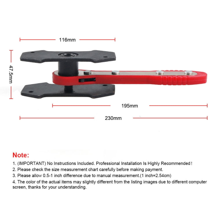 Car Ratchet Brake Piston Spreader Caliper Pad (Red) - Others by PMC Jewellery | Online Shopping South Africa | PMC Jewellery | Buy Now Pay Later Mobicred