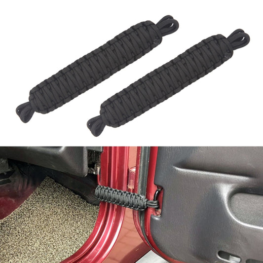 Car Door Limit Braided Rope Strap for Jeep Wrangler (Black) - Other Tools by PMC Jewellery | Online Shopping South Africa | PMC Jewellery | Buy Now Pay Later Mobicred