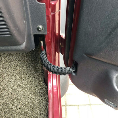 Car Door Limit Braided Rope Strap for Jeep Wrangler (Black) - Other Tools by PMC Jewellery | Online Shopping South Africa | PMC Jewellery | Buy Now Pay Later Mobicred