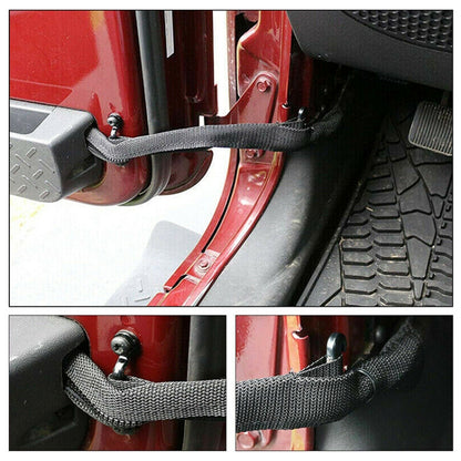 Car Long Door Limit Braided Rope Strap for Jeep Wrangler (Red) - Other Tools by PMC Jewellery | Online Shopping South Africa | PMC Jewellery | Buy Now Pay Later Mobicred