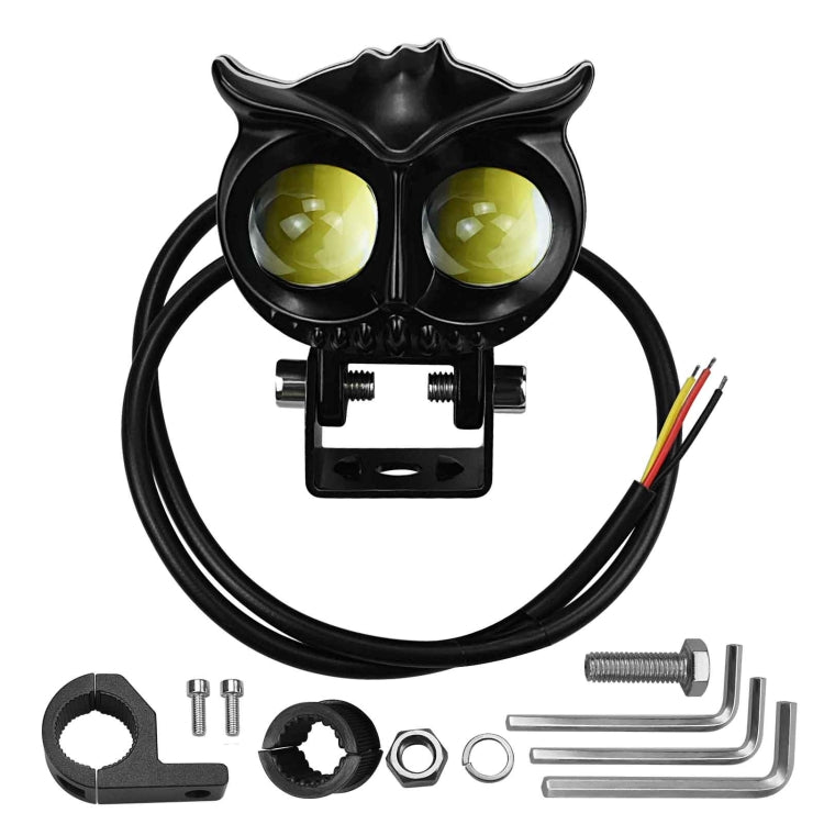 ZH-1584A1 External Waterproof Double Lamp Bead LED Headlight Owl Dragon Button Type - LED Headlamps by PMC Jewellery | Online Shopping South Africa | PMC Jewellery | Buy Now Pay Later Mobicred