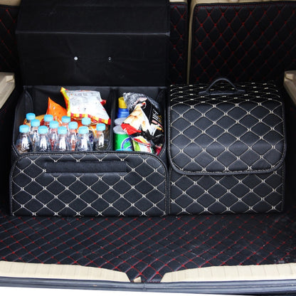 Car Trunk Foldable Storage Box, Checkered Middle Size: 40 x 32 x 30cm (Black Red) - Stowing Tidying by PMC Jewellery | Online Shopping South Africa | PMC Jewellery | Buy Now Pay Later Mobicred