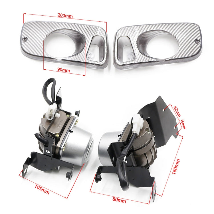 1 Pair Car Modified Front Fog Light for Honda Civic 1992-1995 (White Light) - Fog / Driving Lights by PMC Jewellery | Online Shopping South Africa | PMC Jewellery | Buy Now Pay Later Mobicred