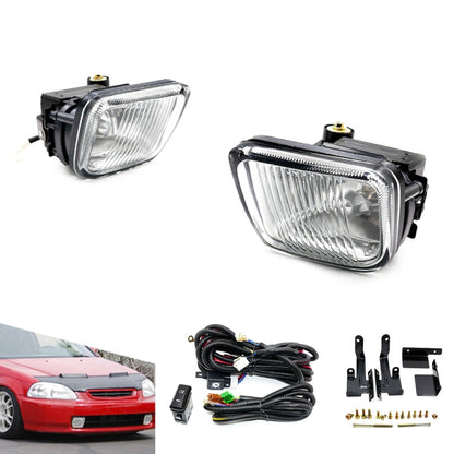 1 Pair Car Modified Front Fog Light for Honda Civic 1996-1998 (White Light) - Fog / Driving Lights by PMC Jewellery | Online Shopping South Africa | PMC Jewellery | Buy Now Pay Later Mobicred