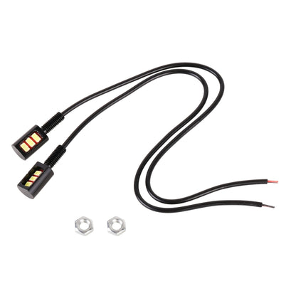 1 Pair DC12V 0.4W 3LEDs SMD-5630 Car / Motorcycle License Plate Light, Cable Length: 27cm (Yellow Light) - License Plate Lights by PMC Jewellery | Online Shopping South Africa | PMC Jewellery | Buy Now Pay Later Mobicred