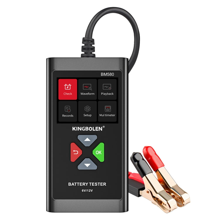 KINGBOLEN BM580 6V 12V Car Digital Load Battery Tester - Electronic Test by PMC Jewellery | Online Shopping South Africa | PMC Jewellery