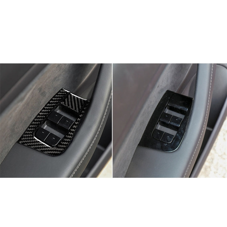 Carbon Fiber Car Window Button Decorative Sticker for Tesla Model 3, Suitable for Left Driving - Car Interior Mouldings by PMC Jewellery | Online Shopping South Africa | PMC Jewellery | Buy Now Pay Later Mobicred