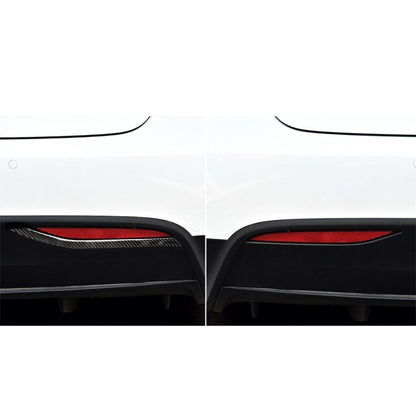 2 PCS Carbon Fiber Car Rear Fog Lamps Decorative Sticker for Tesla Model X - Decorative Sticker by PMC Jewellery | Online Shopping South Africa | PMC Jewellery | Buy Now Pay Later Mobicred