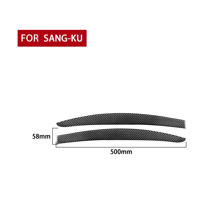 2 PCS / Set Carbon Fiber Car Light Eyebrow Decorative Sticker for Volkswagen Scirocco 2009-2016,Left and Right Drive Universal - Lamp Decoration by PMC Jewellery | Online Shopping South Africa | PMC Jewellery | Buy Now Pay Later Mobicred