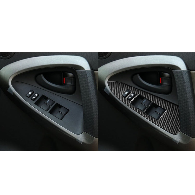 Carbon Fiber Car Lifting Panel Decorative Sticker for Toyota Old RAV4 2006-2013,Right Drive - Car Interior Mouldings by PMC Jewellery | Online Shopping South Africa | PMC Jewellery | Buy Now Pay Later Mobicred