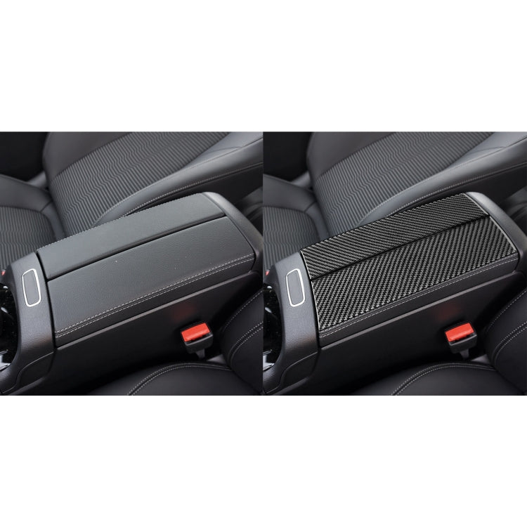 2 PCS / Set Carbon Fiber Car Armrest Box Panel Decorative Sticker for Mercedes-Benz B-Class 2019 / GLB 2020,Left and Right Drive Universal - Car Interior Mouldings by PMC Jewellery | Online Shopping South Africa | PMC Jewellery | Buy Now Pay Later Mobicred