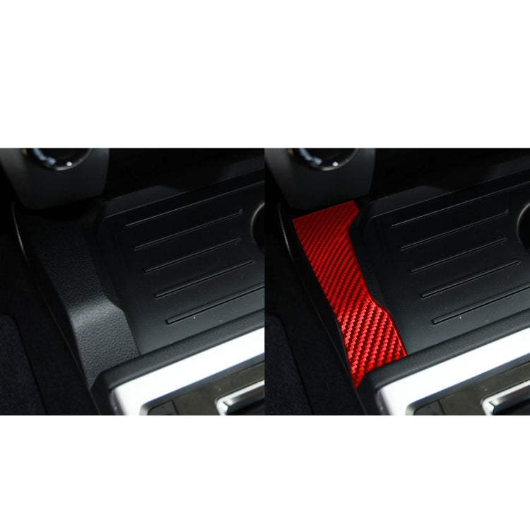 2 PCS / Set Carbon Fiber Car Central Control Gear Trim Decorative Sticker for Toyota Tundra 2014-2018,Left and Right Drive Universal (Red) - Car Interior Mouldings by PMC Jewellery | Online Shopping South Africa | PMC Jewellery | Buy Now Pay Later Mobicred