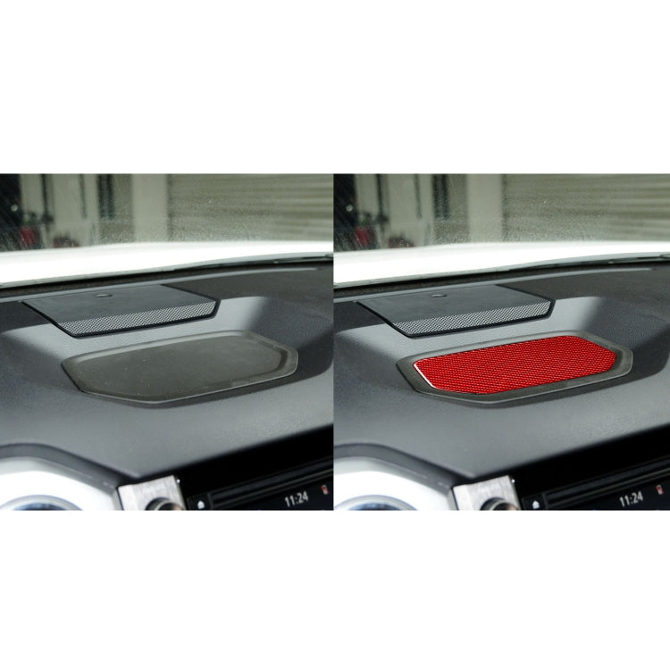 Carbon Fiber Car Dashboard Storage Box Mat Decorative Sticker for Toyota Tundra 2014-2018,Left and Right Drive Universal (Red) - Car Interior Mouldings by PMC Jewellery | Online Shopping South Africa | PMC Jewellery | Buy Now Pay Later Mobicred