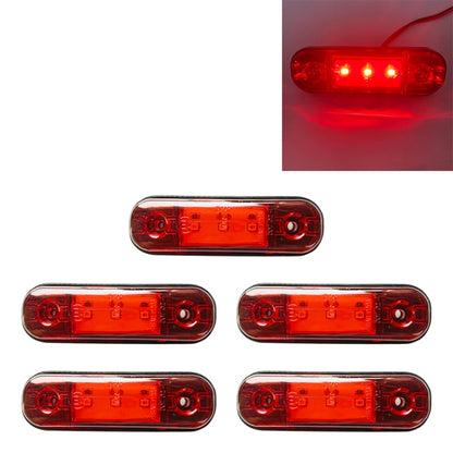 5 PCS MK-327 Car / Truck 3LEDs Side Marker Indicator Light Tail Light (Red Light) - Clearance Lights by PMC Jewellery | Online Shopping South Africa | PMC Jewellery | Buy Now Pay Later Mobicred