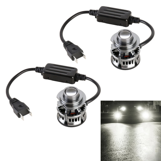 1 Pair H7 27W / DC12V Car Aluminum Alloy LED Headlight (White Light) - LED Headlamps by PMC Jewellery | Online Shopping South Africa | PMC Jewellery | Buy Now Pay Later Mobicred