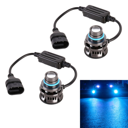 1 Pair 9006 27W / DC12V Car Aluminum Alloy Flashing LED Headlight (Blue Light) - LED Headlamps by PMC Jewellery | Online Shopping South Africa | PMC Jewellery | Buy Now Pay Later Mobicred