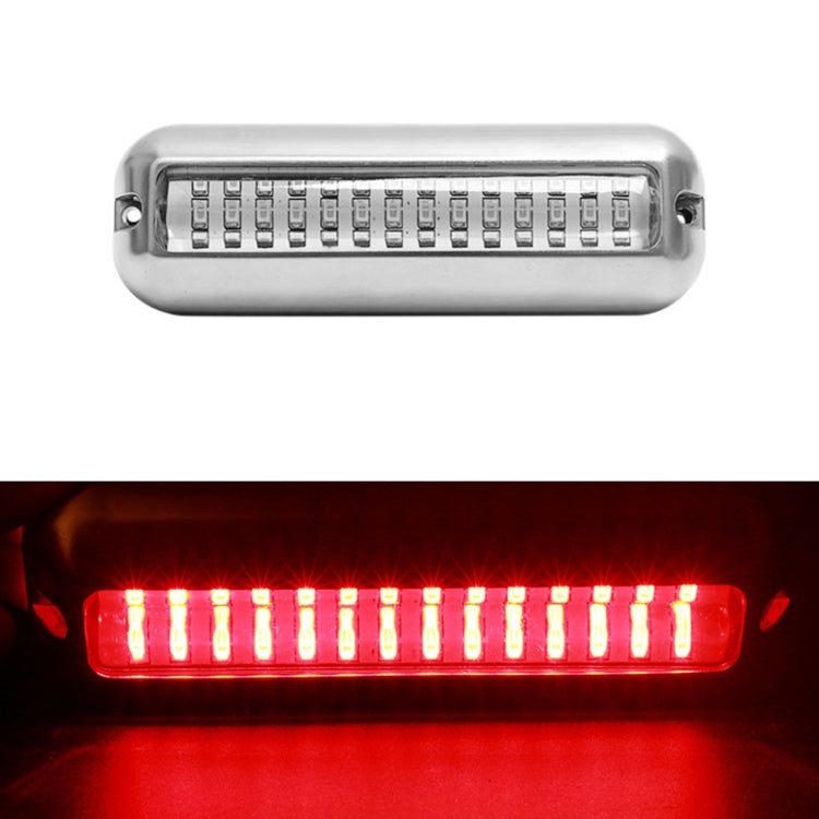 MK-042 Ship / Yacht 10-30V 42LEDs Waterproof Stainless Steel Underwater Light (Red Light) - Marine Accessories & Parts by PMC Jewellery | Online Shopping South Africa | PMC Jewellery | Buy Now Pay Later Mobicred