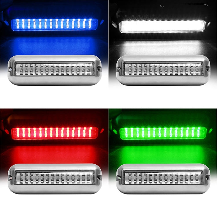 MK-042 Ship / Yacht 10-30V 42LEDs Waterproof Stainless Steel Underwater Light (Red Light) - Marine Accessories & Parts by PMC Jewellery | Online Shopping South Africa | PMC Jewellery | Buy Now Pay Later Mobicred