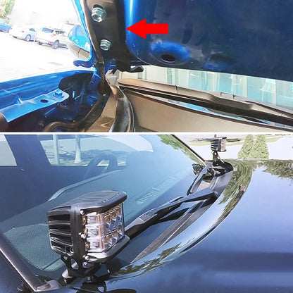 T-010B Car Hood A-pillar Spotlight Mounting Bracket for Toyota Tacoma 2016-2020 - Car Light Accessories by PMC Jewellery | Online Shopping South Africa | PMC Jewellery | Buy Now Pay Later Mobicred