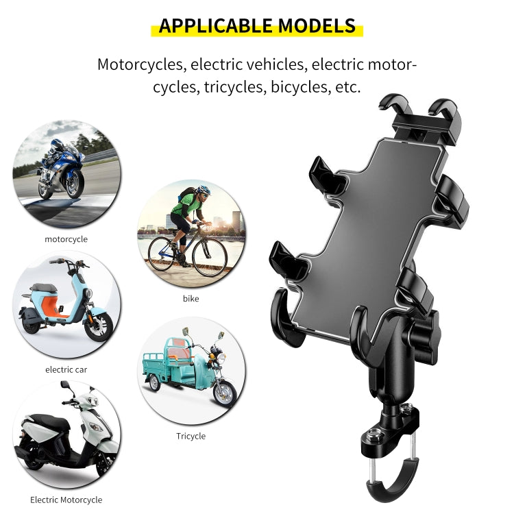 CS-1722A1 Motorcycle Handlebar Octopus Aluminum Alloy Phone Holder - Holder by PMC Jewellery | Online Shopping South Africa | PMC Jewellery | Buy Now Pay Later Mobicred