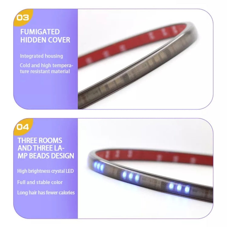 S15-150CM 150cm DC12V-24V Car Rear LED RGB Daytime Running Lights Strip Colorful Lamp - Running Lights by PMC Jewellery | Online Shopping South Africa | PMC Jewellery | Buy Now Pay Later Mobicred