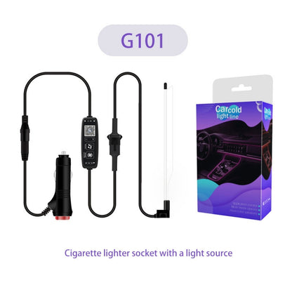 G101 3m Cigarette Lighter Car Colorful RGB Foot LED Atmosphere Light - Atmosphere lights by PMC Jewellery | Online Shopping South Africa | PMC Jewellery | Buy Now Pay Later Mobicred