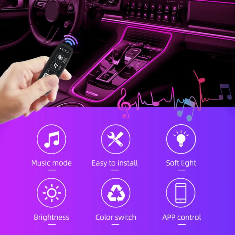 G101 3m Cigarette Lighter Car Colorful RGB Foot LED Atmosphere Light - Atmosphere lights by PMC Jewellery | Online Shopping South Africa | PMC Jewellery | Buy Now Pay Later Mobicred