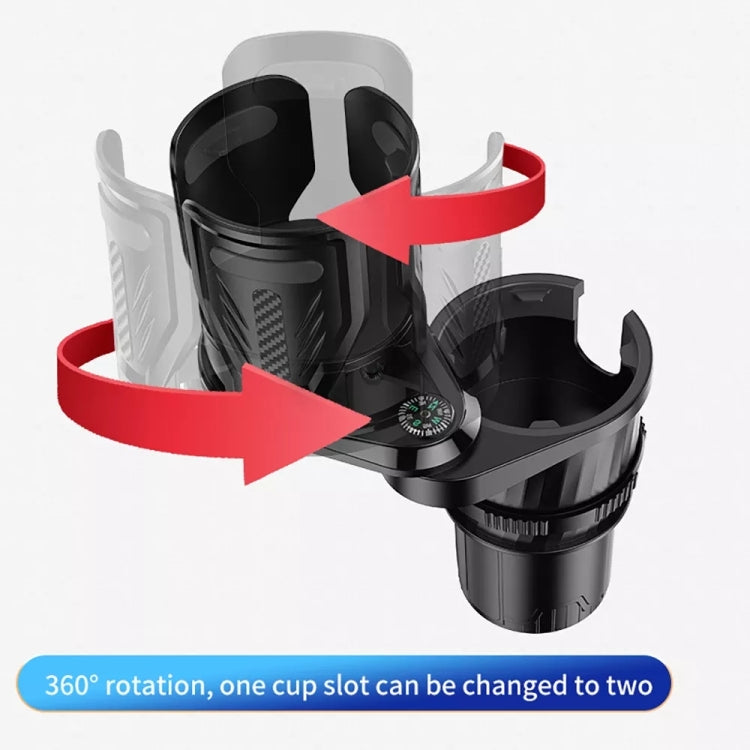 SB-3088 Car Multifunctional Retractable Rotating Water Cup Holder with Compass - Car Drink Holders by PMC Jewellery | Online Shopping South Africa | PMC Jewellery | Buy Now Pay Later Mobicred