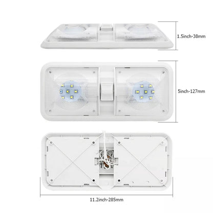 12V 48LEDs RV Camper Boat Ceiling Dome Light Spotlight - Dome Lights by PMC Jewellery | Online Shopping South Africa | PMC Jewellery | Buy Now Pay Later Mobicred