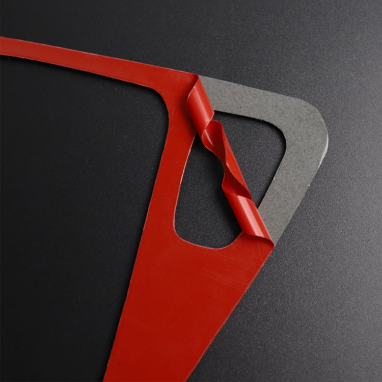 For BMW 3 Series E90 Carbon Fiber Car Gear Position Panel Decorative Sticker,Right Drive (Red) - Car Interior Mouldings by PMC Jewellery | Online Shopping South Africa | PMC Jewellery | Buy Now Pay Later Mobicred