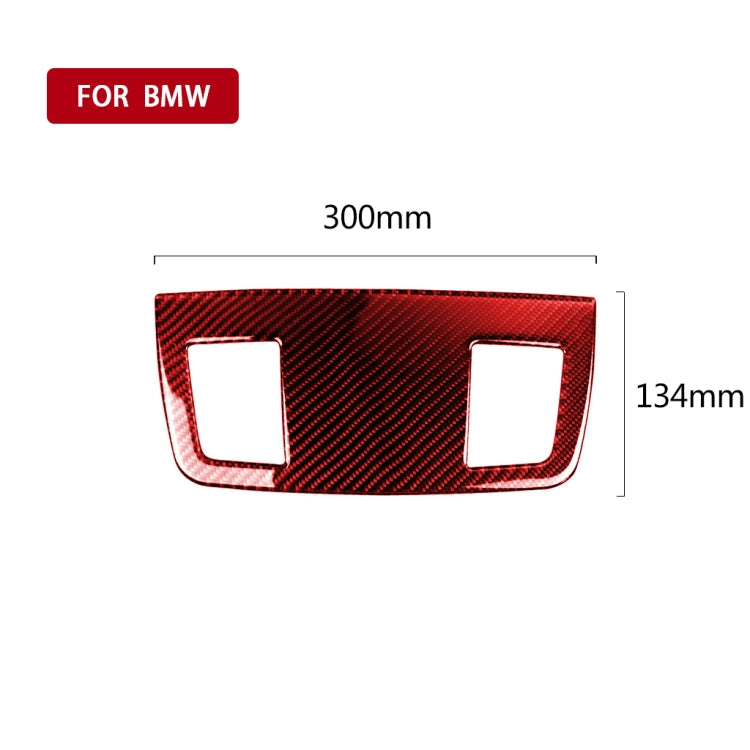 For BMW 3 Series E90 Carbon Fiber Car Instrument Large Outlet Panel Decorative Sticker (Red) - Car Interior Mouldings by PMC Jewellery | Online Shopping South Africa | PMC Jewellery | Buy Now Pay Later Mobicred