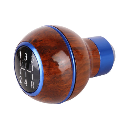 Universal Car Wood Texture Metal Gear Shift Knob (Blue) - Shift Knob by PMC Jewellery | Online Shopping South Africa | PMC Jewellery | Buy Now Pay Later Mobicred