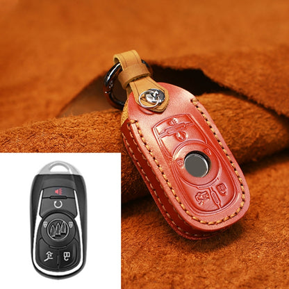 For Buick Car Cowhide Leather Key Protective Cover Key Case, Six Keys Version (Red) - Car Key Cases by PMC Jewellery | Online Shopping South Africa | PMC Jewellery | Buy Now Pay Later Mobicred