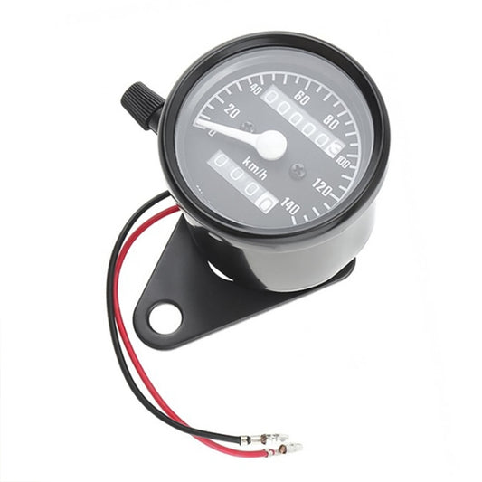 Motorcycle Retro Modified Odometer Speedometer Kilometer (Black) - Electrical Instruments by PMC Jewellery | Online Shopping South Africa | PMC Jewellery