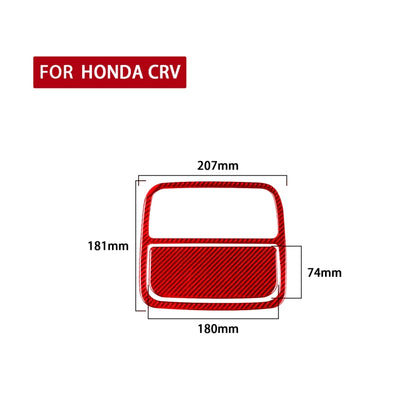 2 PCS Set  for Honda CRV 2007-2011 Carbon Fiber Car Front Reading Light Panel Decorative Sticker,Left and Right Drive Universal (Red) - Car Interior Mouldings by PMC Jewellery | Online Shopping South Africa | PMC Jewellery | Buy Now Pay Later Mobicred