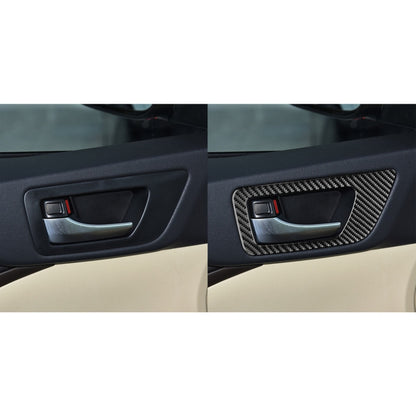 Car Carbon Fiber Inside Door Handle Panel Decorative Sticker for Toyota Highlander 2014-2019, Left Drive - Car Interior Mouldings by PMC Jewellery | Online Shopping South Africa | PMC Jewellery | Buy Now Pay Later Mobicred