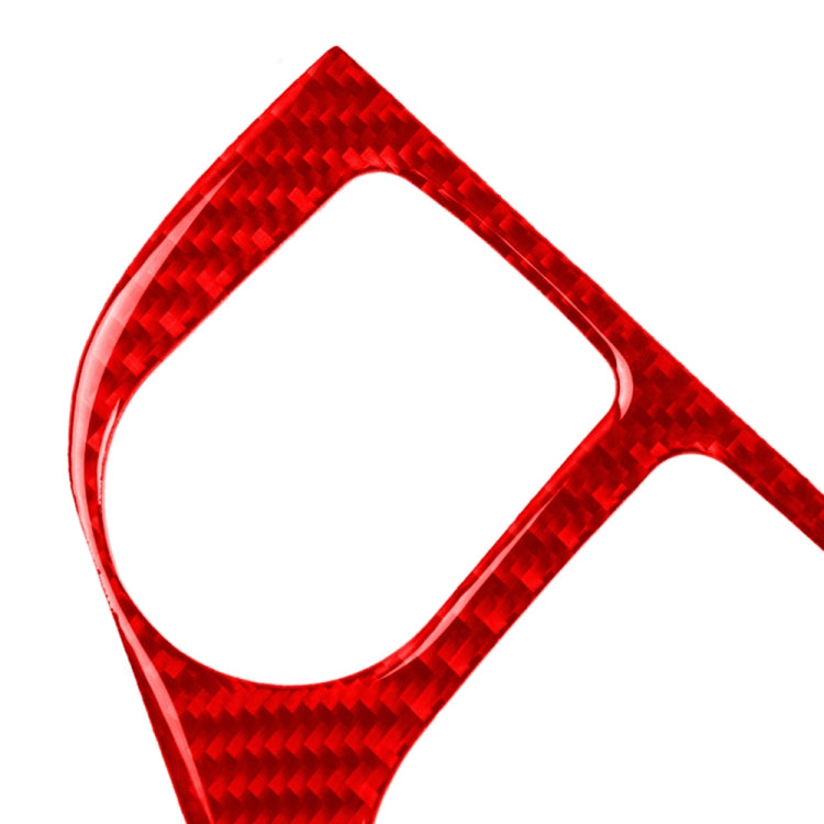 Car Carbon Fiber Gear Panel Decorative Sticker for Infiniti Q50 2014-2020, Right Drive (Red) - Steering Wheel Accessories by PMC Jewellery | Online Shopping South Africa | PMC Jewellery | Buy Now Pay Later Mobicred