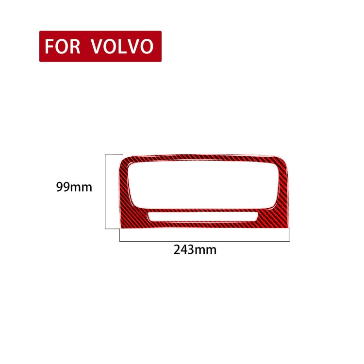 Car Central Control Air Outlet Decorative Sticker for Volvo V60 2010-2017, Left and Right Drive(Red) - Car Interior Mouldings by PMC Jewellery | Online Shopping South Africa | PMC Jewellery | Buy Now Pay Later Mobicred