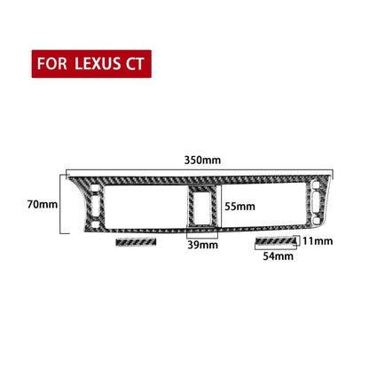 Car Carbon Fiber Central Control Air Outlet Decorative Sticker for Lexus CT 2011-2017, Left Drive - Car Interior Mouldings by PMC Jewellery | Online Shopping South Africa | PMC Jewellery | Buy Now Pay Later Mobicred