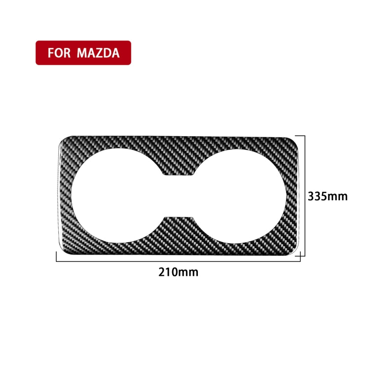 Car Carbon Fiber Rear Water Cup Decorative Sticker for Mazda 3 Axela 2020, Left and Right Drive - Car Interior Mouldings by PMC Jewellery | Online Shopping South Africa | PMC Jewellery | Buy Now Pay Later Mobicred