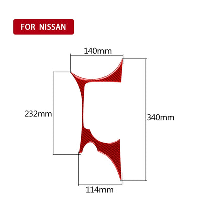 Car Carbon Fiber Water Cup Holder Panel Decorative Sticker for Nissan 370Z / Z34 2009-, Left and Right Drive Universal (Red) - Car Interior Mouldings by PMC Jewellery | Online Shopping South Africa | PMC Jewellery | Buy Now Pay Later Mobicred