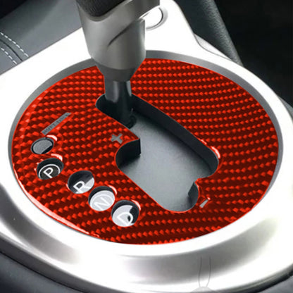 Car Carbon Fiber Automatic Transmission Panel Decorative Sticker for Nissan 370Z / Z34 2009-, Left Drive (Red) - Car Interior Mouldings by PMC Jewellery | Online Shopping South Africa | PMC Jewellery | Buy Now Pay Later Mobicred